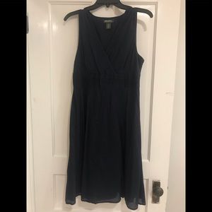 Eddie Bauer navy blue summer dress petite size 10